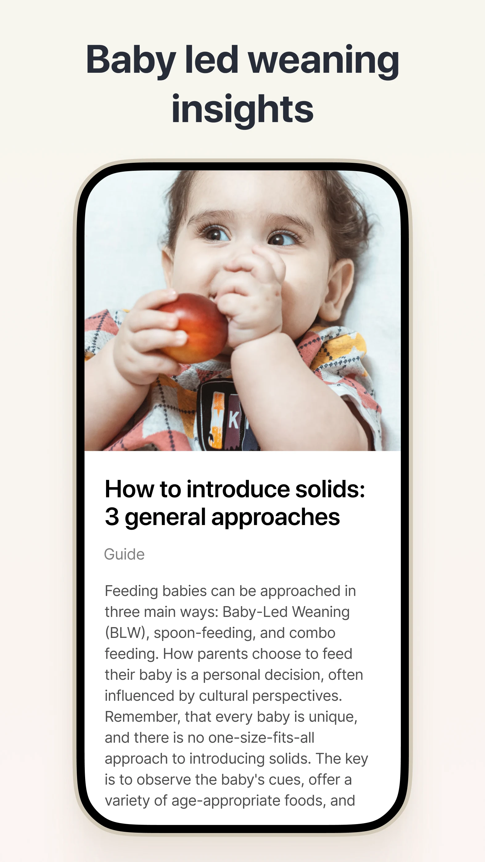 Starting Solids: Baby Food screenshot